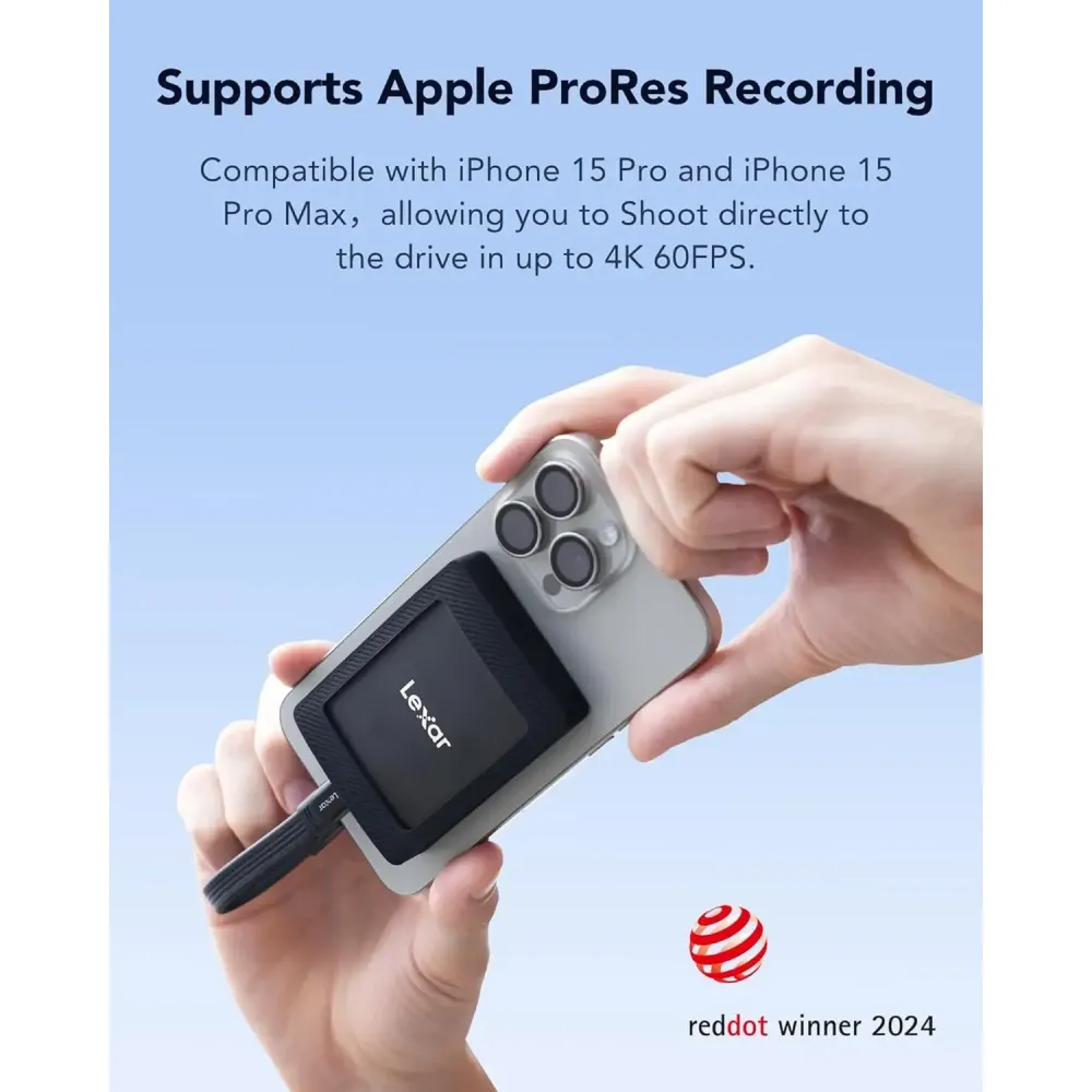 Внешний накопитель Lexar SL500 Portable SSD Magnetic Set USB 3.2 Gen 2x2 1TB, R/W 2000/1800 МБ/с