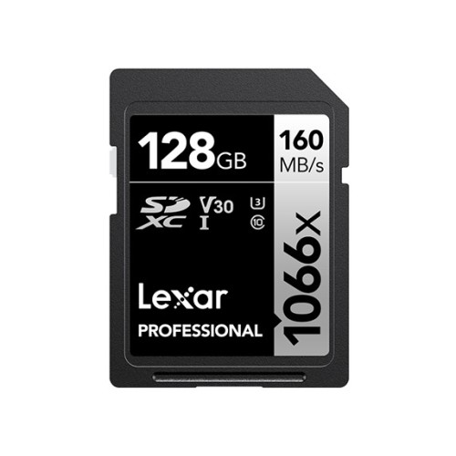 Карта памяти Lexar Professional 1066x Silver SDXC 128GB UHS-I U3 V30, R/W 160/120 МБ/с