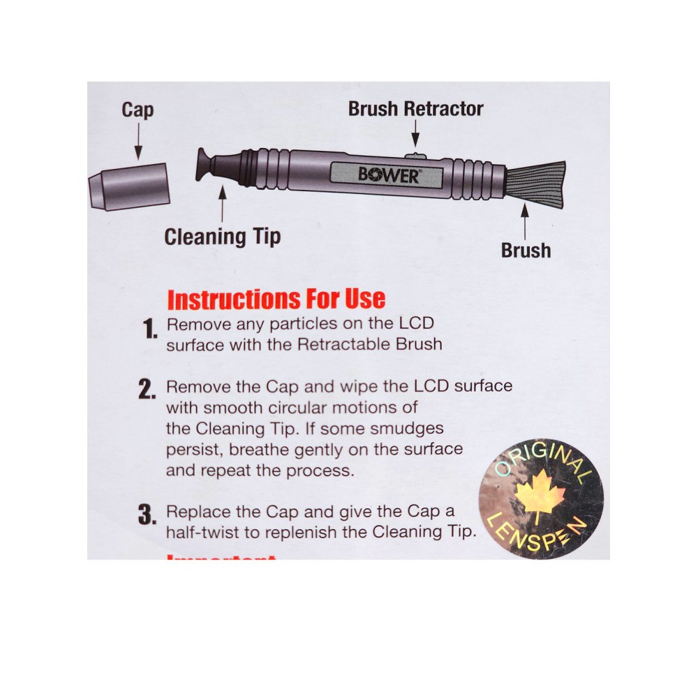 Карандаш Lenspen Bower для очистки ЖК-экрана SAPD