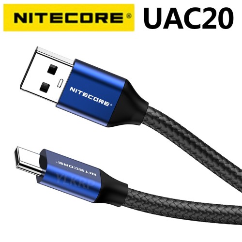 Кабель Nitecore UAC20 USB-C to USB-A 2.0 Charging Cable