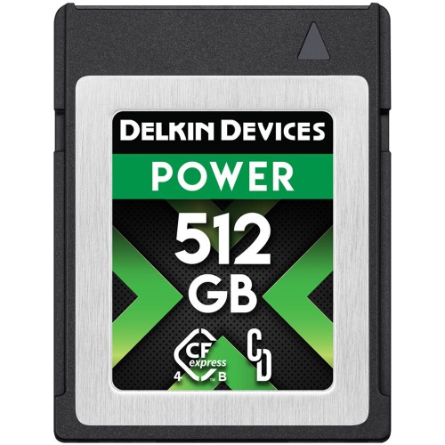 Карта памяти Delkin Devices Power CFexpress Type B 512GB 4.0, R/W 3650/3240 МБ/с