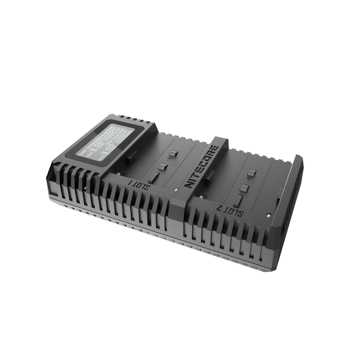Зарядное устройство Nitecore USN3 PRO Dual Slot USB Charger QC 2.0 для аккумуляторов NP-FM500H и NP-F серии