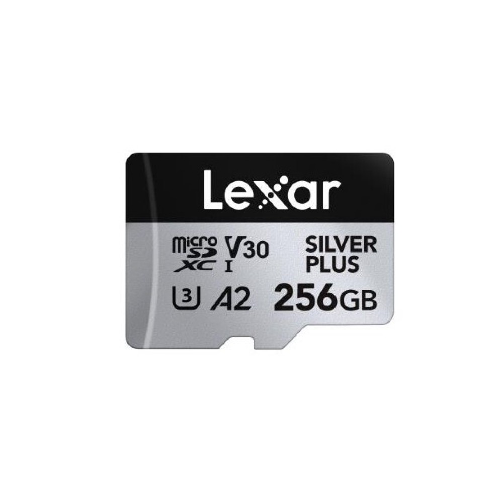 Карта памяти Lexar Professional SILVER PLUS microSDXC 256GB UHS-I U3 V30 C10 A2, R/W 205/150 МБ/с