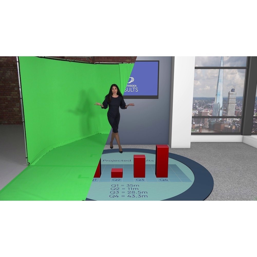 Подложка виниловая Lastolite LL LB7965 1,37х4 м, хромакей зелёный