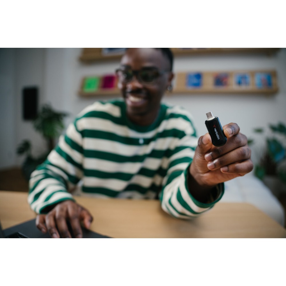 Внешний накопитель Verbatim Plectra USB 3.2 Gen1 Type-C 128GB, R 100 МБ/с