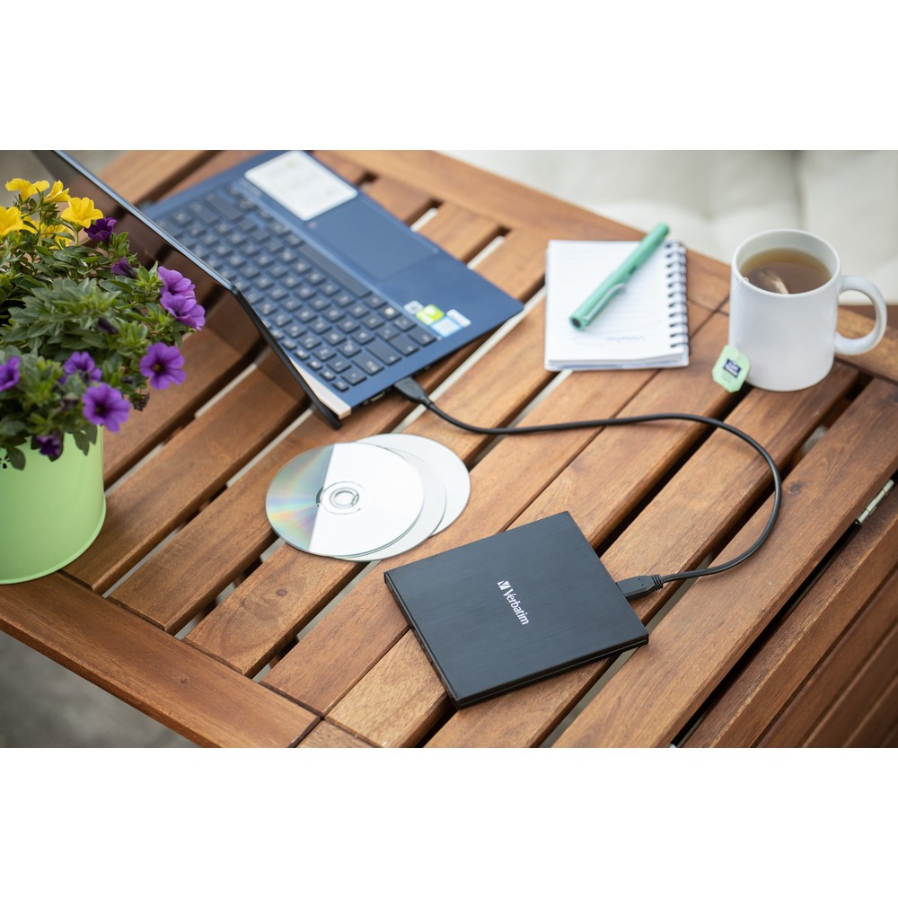 Привод внешний Verbatim External Slimline Blue-ray Writer USB-С 3.2 Gen 1