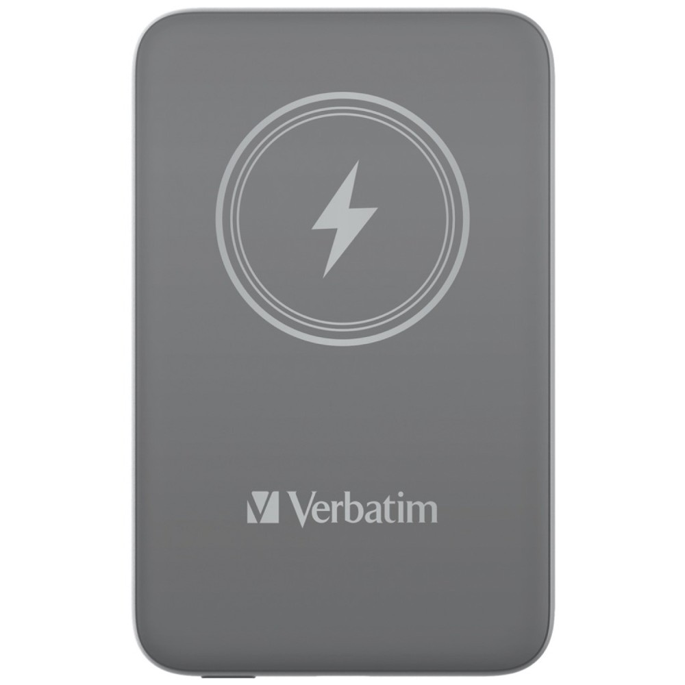 Портативный аккумулятор Verbatim Charge‘n’Go Power Bank 10000 мАч с беспроводной зарядкой, серый