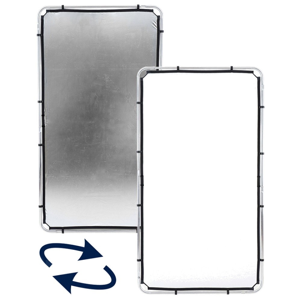 Отражатель Lastolite LL LR81231R Skylite Rapid Cover Medium (1,1х2 м) серебро/белый без рамы