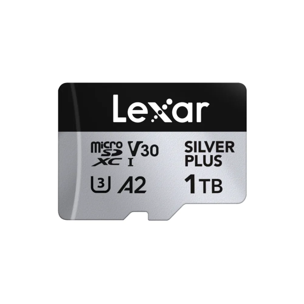 Карта памяти Lexar Professional SILVER PLUS microSDXC 1TB UHS-I U3 V30 C10 A2, R/W 205/150 МБ/с