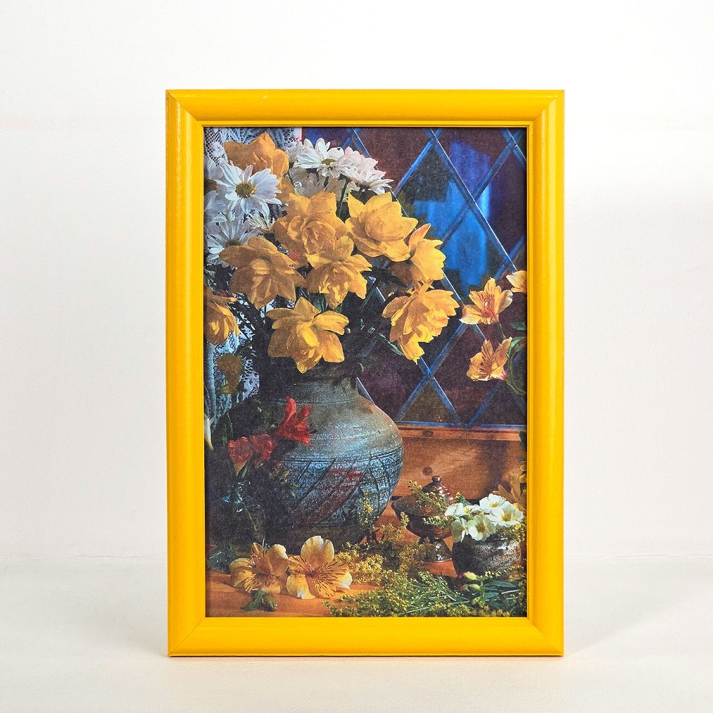 Фоторамка 20x30, дерево/стекло, жёлтый (801150)