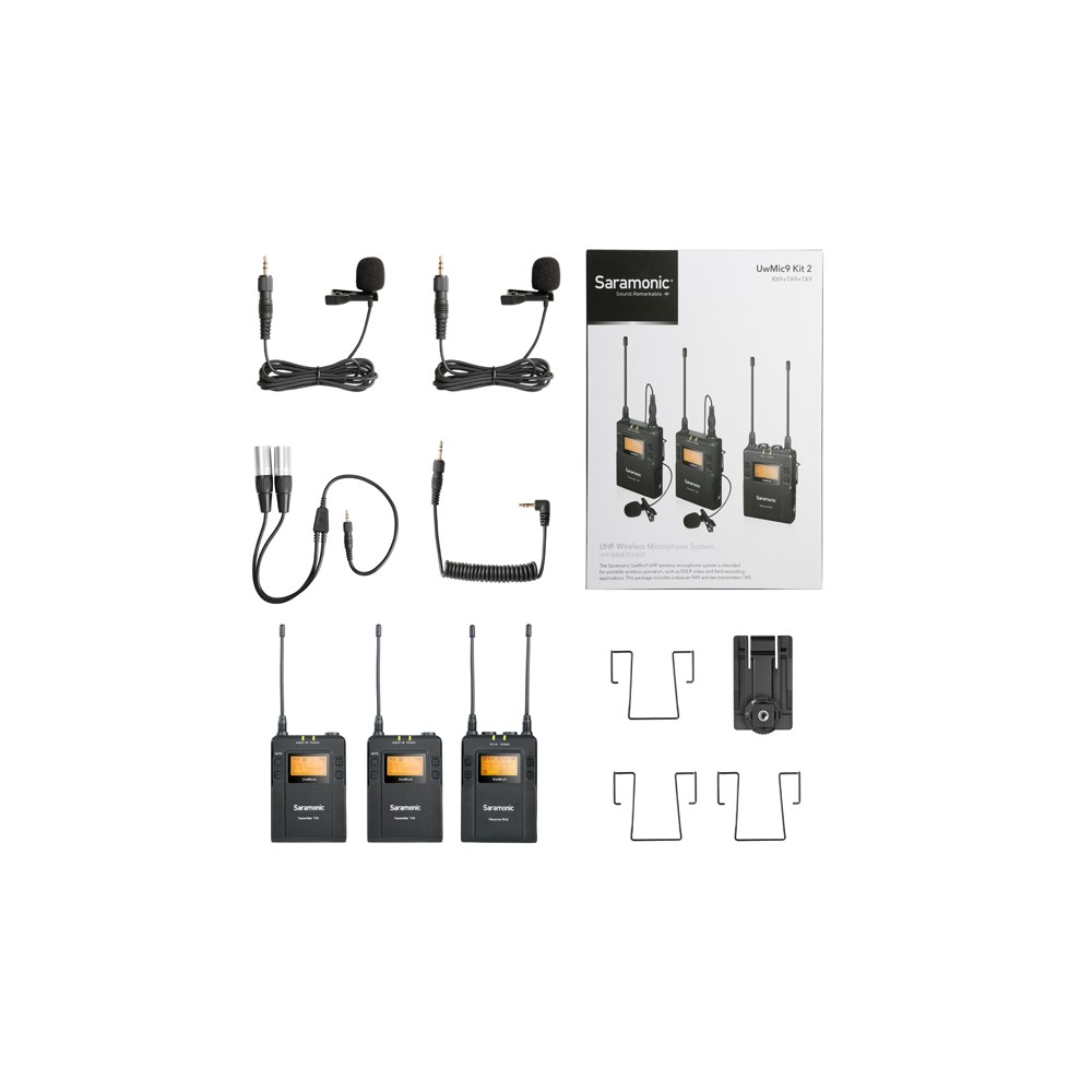 Радиосистема Saramonic UwMic9 Kit2 TX9+TX9+RX9 приемник + 2 передатчика