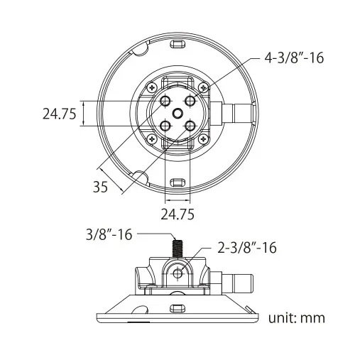 Держатель вакуумный Kupo KSC-05 Pumping Suction Cup с шарнирным кронштейном